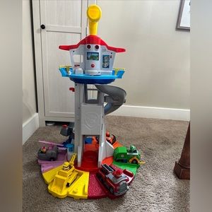 Paw Patrol Lookout Tower W/ All Toy Accessories